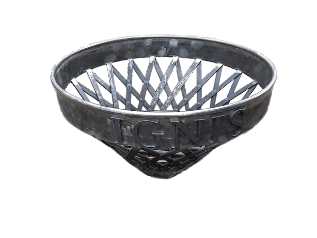 Die Große geflochtene Feuerschale